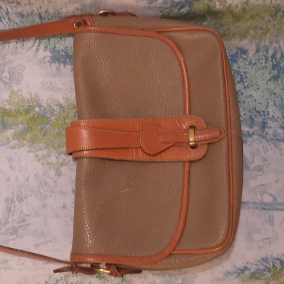 Tan and Taupe dooney and bourke satchel style purse vintage - Picture 2 of 9